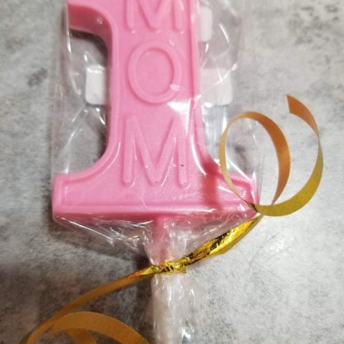 Number One Mom Chocolate Lollipop