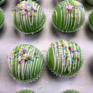 Color Changing Green Hot Chocolate Bomb - Image 2