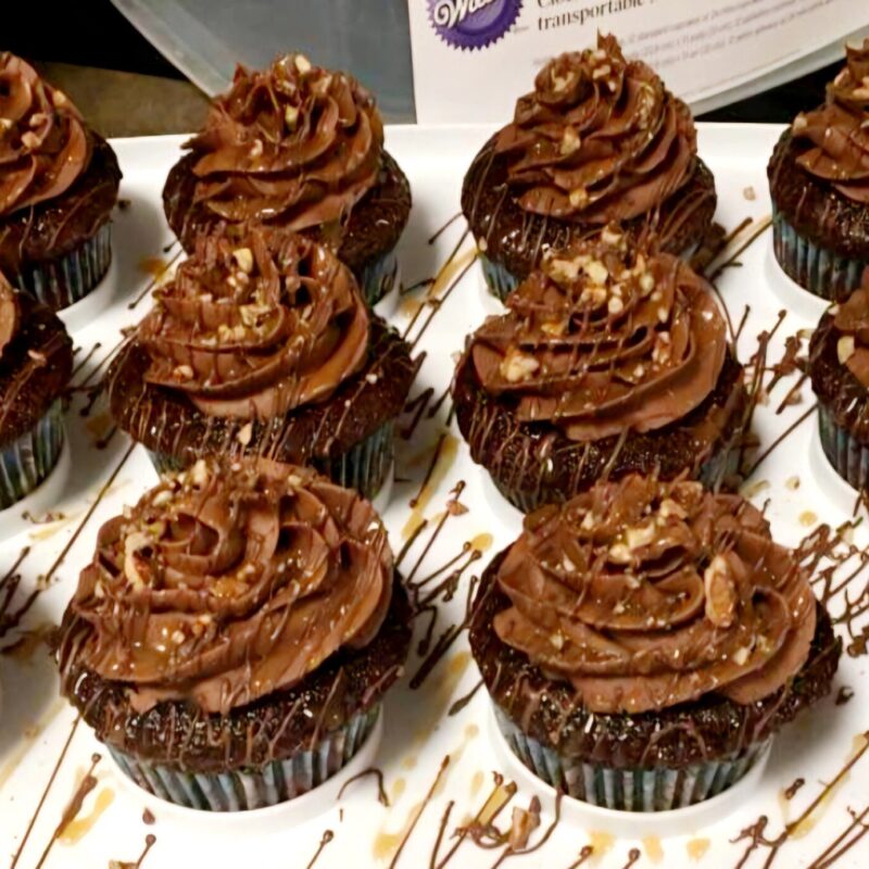 1 dozen Turtle Cupcakes