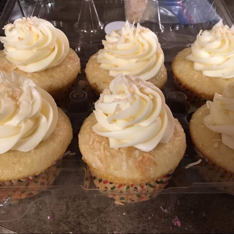 1 dozen Coconut Cream Cheese Cupcakes