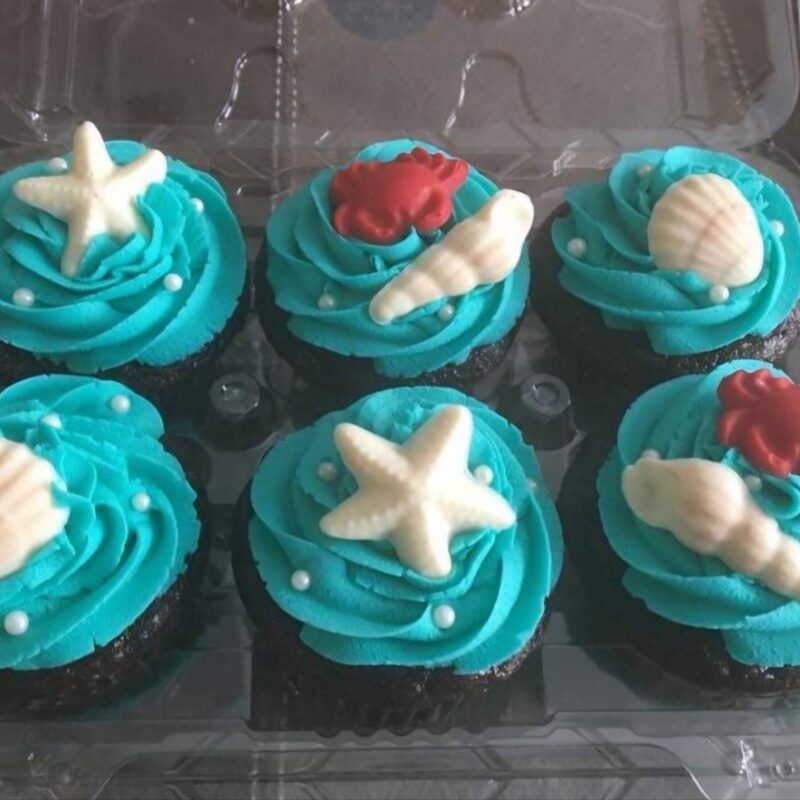 1 dozen Ocean Theme Cupcakes