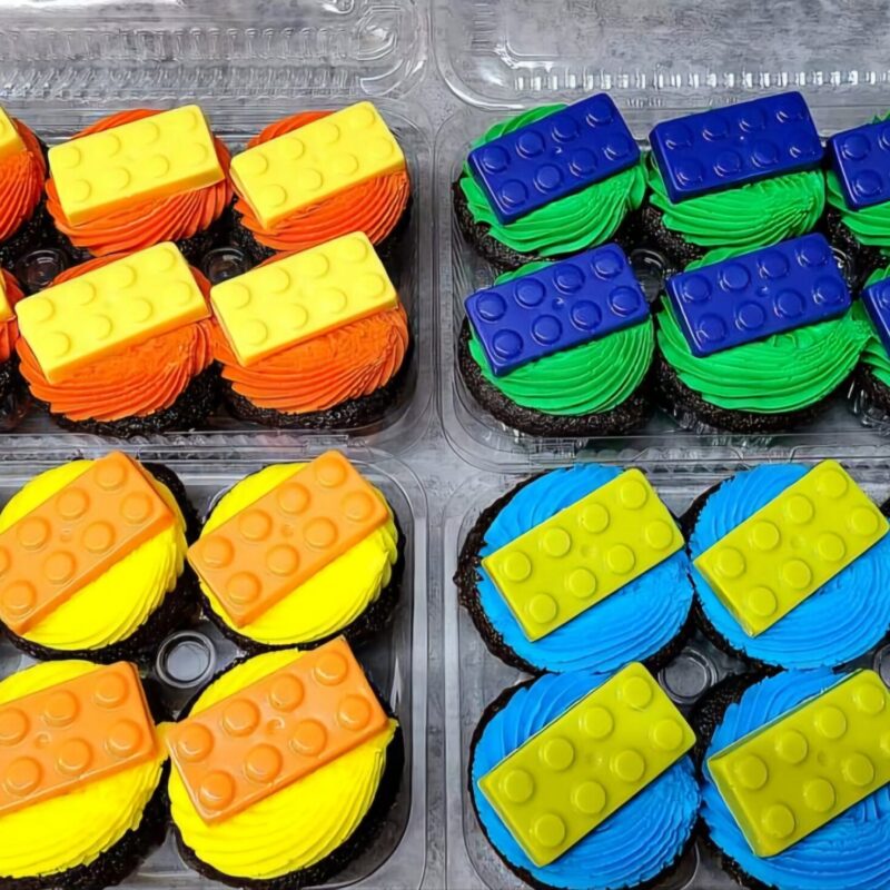 1 dozen Lego Cupcakes