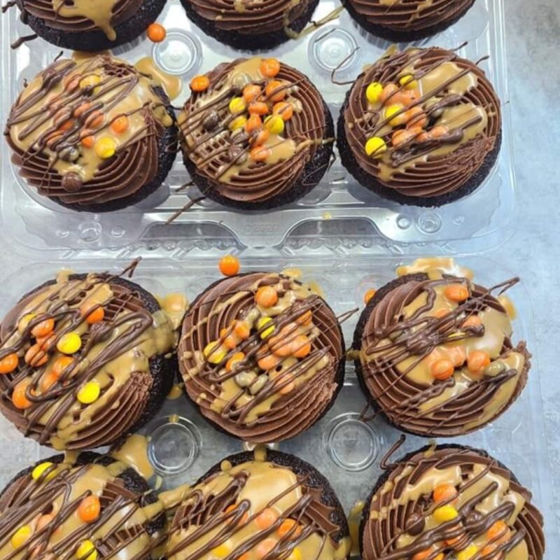 1 dozen Reeces Pieces  Cupcakes