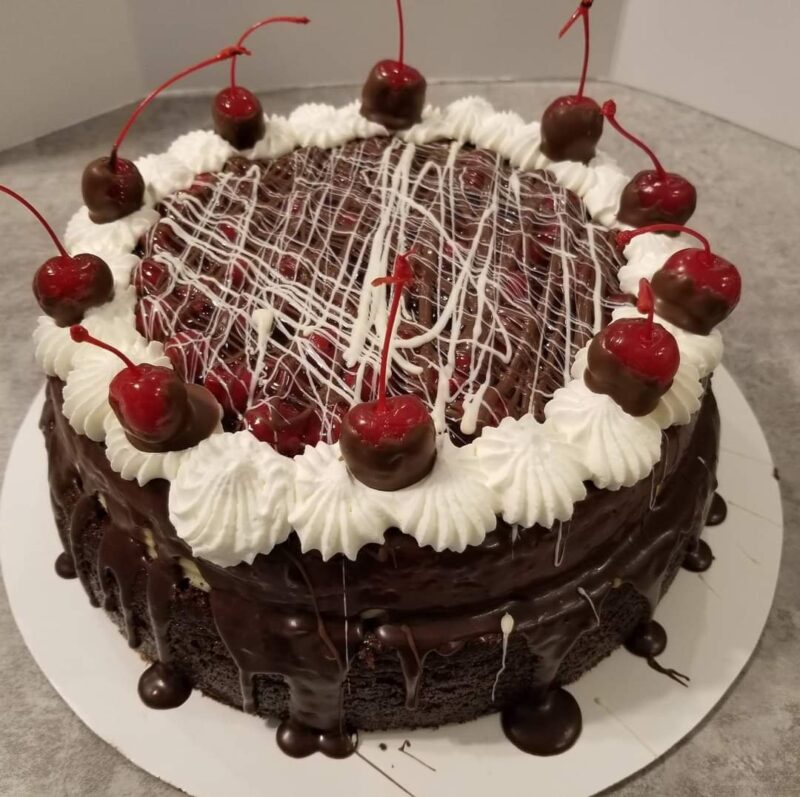 10" Black Forest Cheesecake Cake