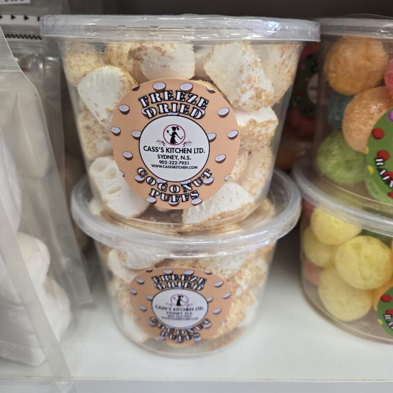 Freeze Dried Coconut Puffs 16 oz container