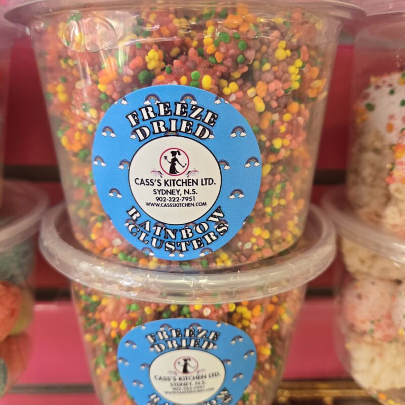 Freeze Dried Rainbow Clusters 16 oz container Copy