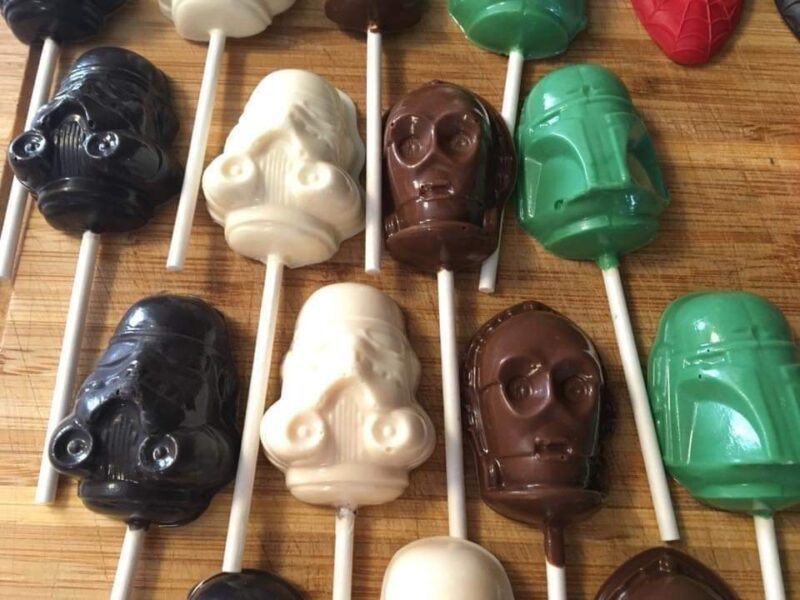 Galaxy Character Chocolate Lollipops