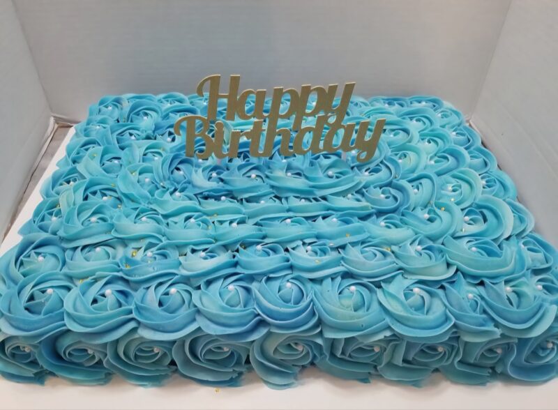 1 layer 1/2 slab cake