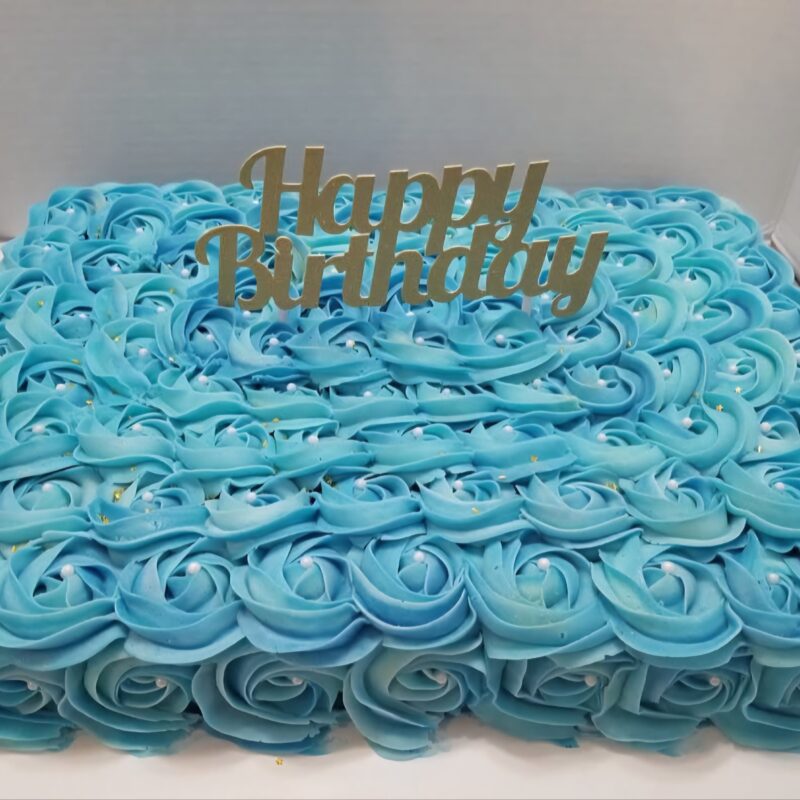 1 layer 1/2 slab cake