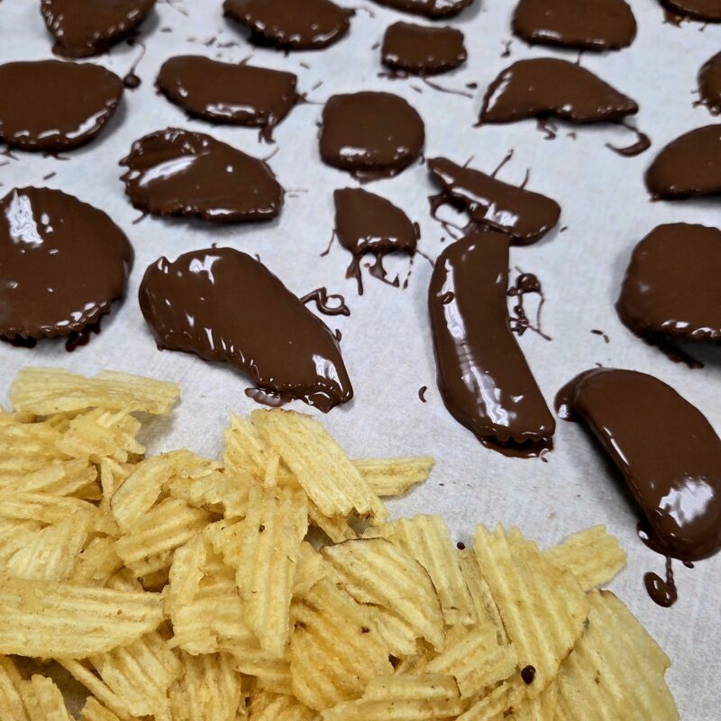 Chocolate covered Potato Chips